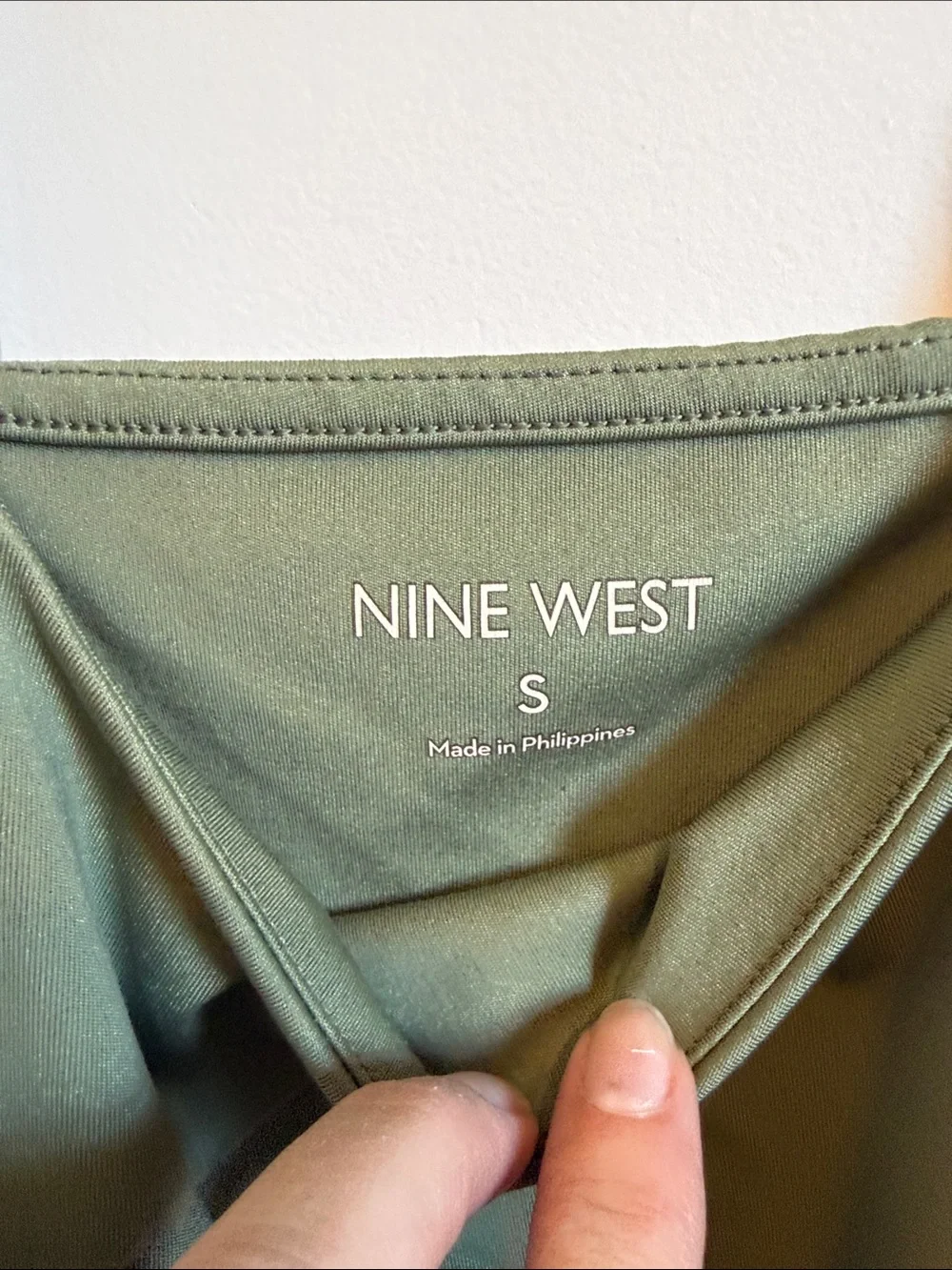 Nine West Olive Scoop Neck Tank - Picture 2 of 5
